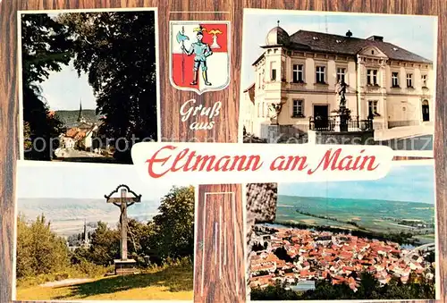 AK / Ansichtskarte Eltmann Kirche Schloss Wegekreuz Panorama Eltmann