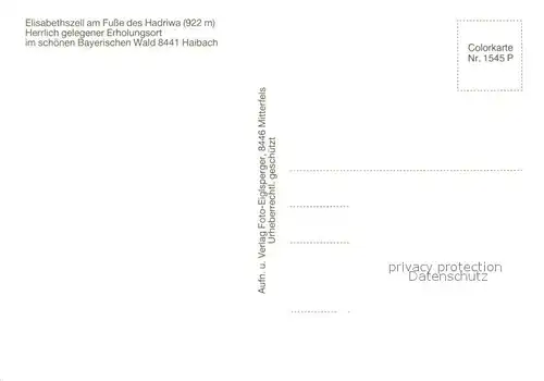 AK / Ansichtskarte Elisabethszell Panorama Elisabethszell