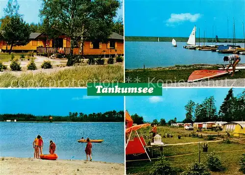 AK / Ansichtskarte Isenbuettel Tankumsee Campingplatz Ferienhaeuser Bootssteg Badestrand Isenbuettel