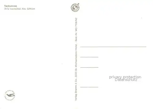 AK / Ansichtskarte Isenbuettel Tankumsee Campingplatz Ferienhaeuser Bootssteg Badestrand Isenbuettel