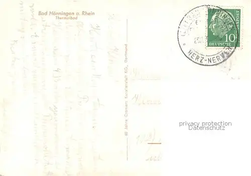 AK / Ansichtskarte Bad_Hoenningen Thermalbad am Rhein Bad_Hoenningen