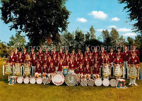 AK / Ansichtskarte Lunden_Holstein Spielmannszug des Vereins Lundener Spielleute Lunden_Holstein