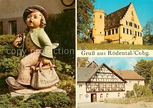 AK / Ansichtskarte Roedental Hummelfigur Schloss Rosenau Happachsmuehle Roedental