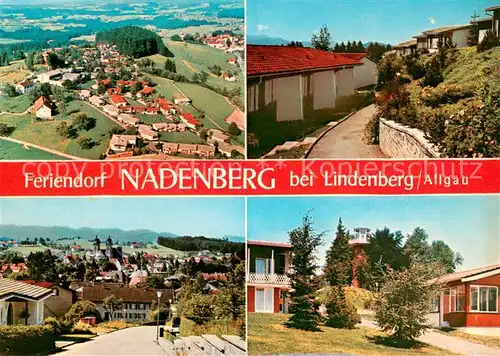 AK / Ansichtskarte Nadenberg_Allgaeu Wohnsiedlung Stadtpanorama Fliegeraufnahme Nadenberg Allgaeu
