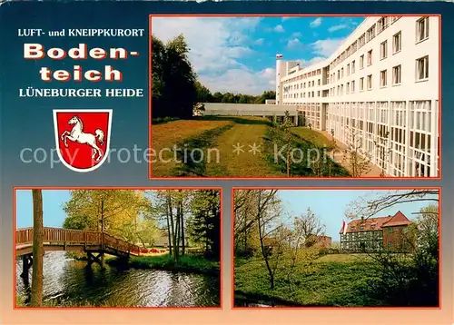 AK / Ansichtskarte Bodenteich Teilansichten Luft  und Kneippkurort Kurhaus Park Bruecke Bodenteich