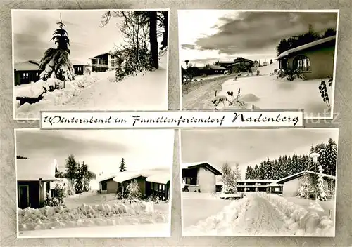 AK / Ansichtskarte Nadenberg_Allgaeu Winterabend im Familienferiendorf Nadenberg Allgaeu