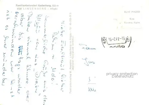 AK / Ansichtskarte Nadenberg_Allgaeu Winterabend im Familienferiendorf Nadenberg Allgaeu