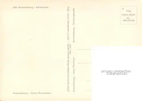 AK / Ansichtskarte Rummelsberg Bruederhaus Ehemaliges Bauernhaus Rummelsberg