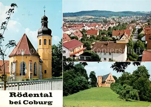 AK / Ansichtskarte Roedental mit den Ortsteilen Oeslau Einberg und Moenchroeden Roedental