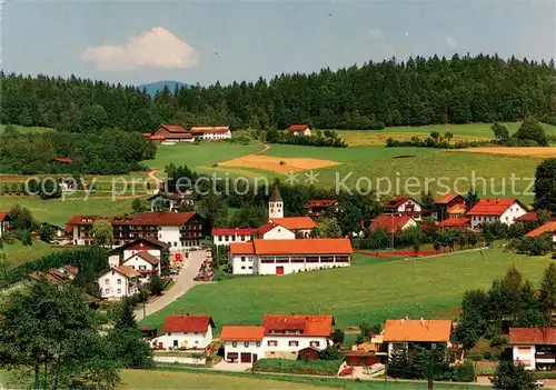 AK / Ansichtskarte Geiersthal_Regen Ortsansicht mit Kirche Geiersthal_Regen