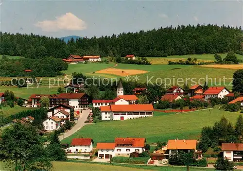 AK / Ansichtskarte Geiersthal_Regen Ortsansicht mit Kirche Geiersthal_Regen