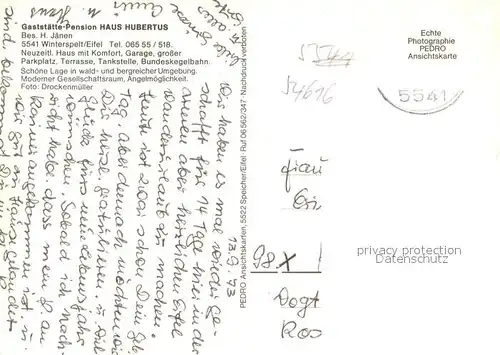 AK / Ansichtskarte Winterspelt Landschaftspanorama Blick zum Ort Winterspelt