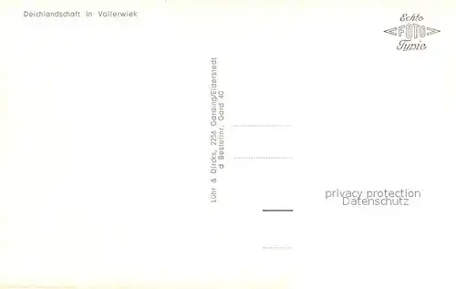 AK / Ansichtskarte Vollerwiek Deichlandschaft Vollerwiek