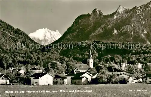 AK / Ansichtskarte Marzoll mit Watzmann und Lattengebirge Marzoll