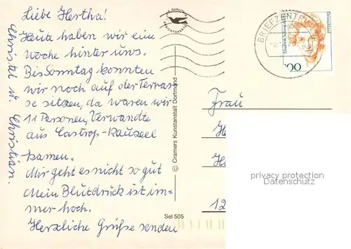 AK / Ansichtskarte Selters_Westerwald Panorama Ev Kirche Brunnen Kath Kirche Selters_Westerwald