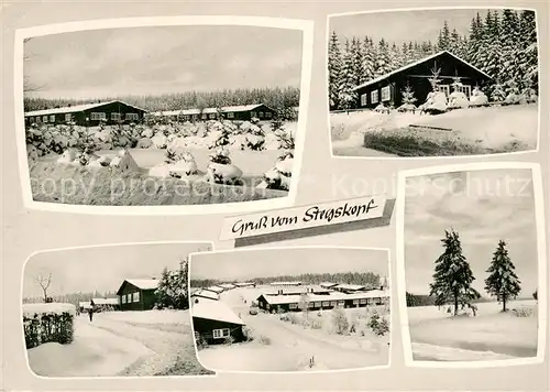 AK / Ansichtskarte Emmerzhausen Stegskopf Teilansichten im Winter Emmerzhausen