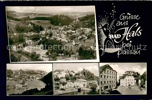 AK / Ansichtskarte Bad_Hals Panorama Altstadt Blick ueber die Ilz Bad_Hals