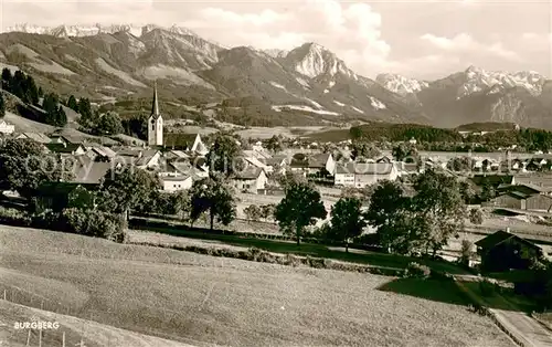 AK / Ansichtskarte Burgberg_Allgaeu Panorama Blick auf die Allgaeuer Hochgebirgskette Burgberg Allgaeu