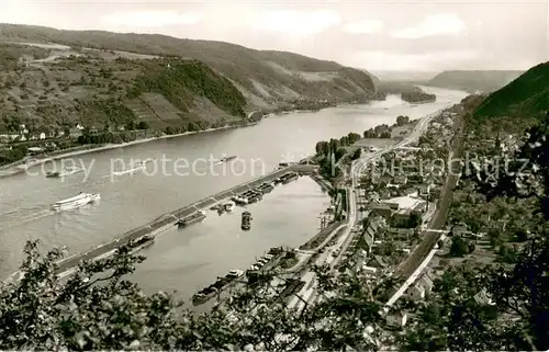 AK / Ansichtskarte Brohl Luetzing Panorama Blick auf den Rhein Brohl Luetzing