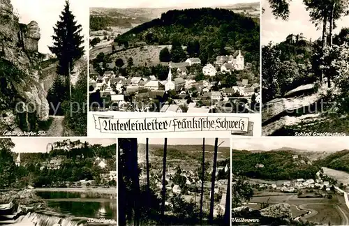 AK / Ansichtskarte Unterleinleiter Leidingshofer Tal Streitberg Schloss Greifenstein Veilbronn Unterleinleiter