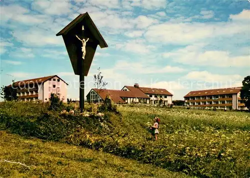 AK / Ansichtskarte Moosbach_Sulzberg Bibel und Erholungsheim Hensoltshoehe Wegekreuz 