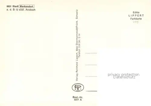 AK / Ansichtskarte Merkendorf_Mittelfranken Burg Kirche Fachwerkhaus Stadttor Merkendorf Mittelfranken