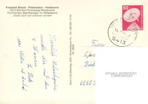 AK / Ansichtskarte Stromberg_Unterwesterwald Fliegeraufnahme Park Springbrunnen Waldpartie Stromberg_Unterwesterwald