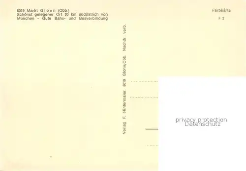 AK / Ansichtskarte Glonn_Ebersberg Panorama Glonn Ebersberg