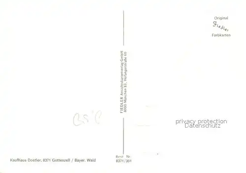 AK / Ansichtskarte Gotteszell Kreuz auf dem Loderhart Ortsansicht Panorama Kalvarienberg Gotteszell
