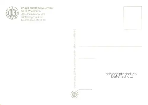 AK / Ansichtskarte Heinkenborstel Bauernhof Wichmann Kaminzimmer Hallenbad Hofpartie Heinkenborstel