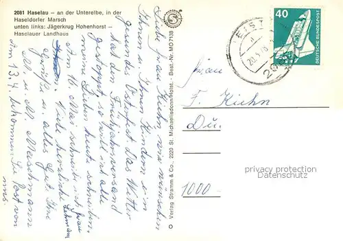 AK / Ansichtskarte Haselau Apfelbaeume Teich Jaegerkrug Hohenhorst Haselauer Landhaus Haselau