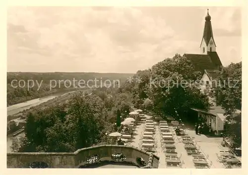 AK / Ansichtskarte Pullach_Isartal Blick auf die Rabenwirt Terrassen Pullach_Isartal