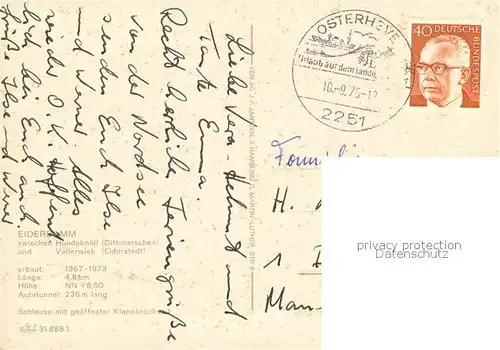 Vollerwiek Eiderdamm Schleuse Vollerwiek