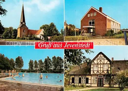 Jevenstedt Teilansichten Kirche Fachwerkhaus Freibad Jevenstedt