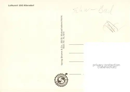 Albersdorf_Holstein Ortsansichten Raiffeisenbank Freibad Landschaftspanorama Albersdorf_Holstein