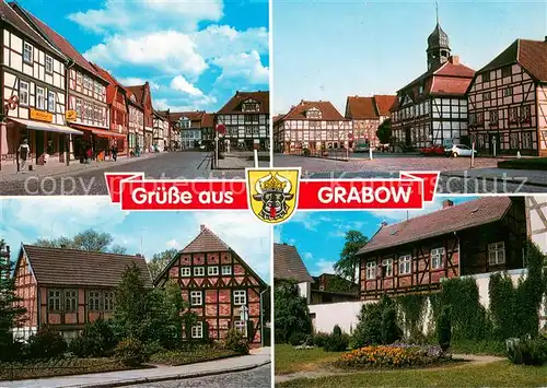 Grabow_Mecklenburg Marktplatz Altstadt Fachwerkhaeuser Grabow_Mecklenburg