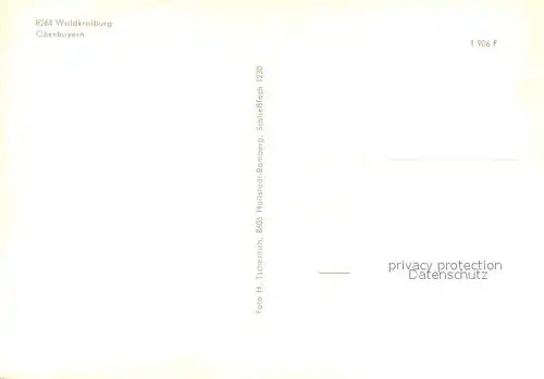 Waldkraiburg Wohnsiedlung Hochhaeuser Kirche Denkmal Waldkraiburg