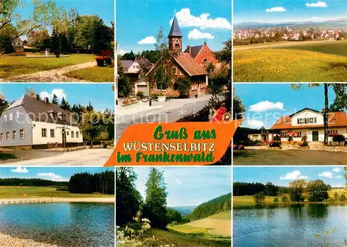 Wuestenselbitz Teilansichten Landschaftspanorama See Wuestenselbitz