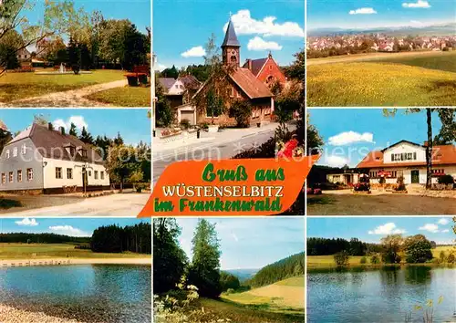 Wuestenselbitz Teilansichten Landschaftspanorama See Wuestenselbitz