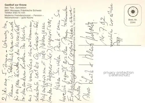 Wonsees Panorama Marktplatz Kirche Sanspareil Parkschloss Alter Fritz Felsen in Kroegelstein Fraenkische Schweiz Wonsees