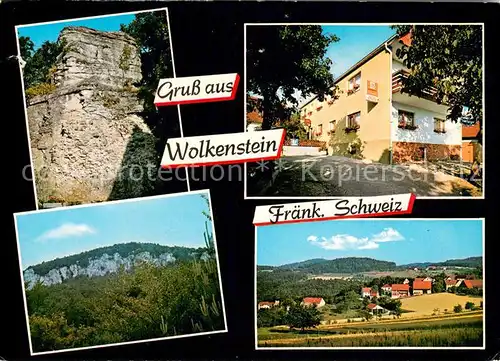 Wolkenstein_Ebermannstadt Gasthof zur Burgruine Landschaftspanorama Felsen Fraenkische Schweiz Wolkenstein_Ebermannstadt
