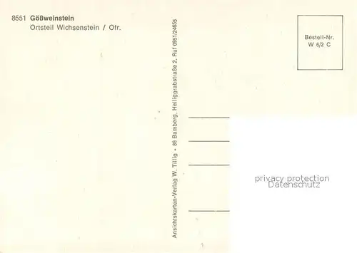 Wichsenstein Ortsansichten Spitzenstein Aussichtsfelsen Kreuz Partie am Schlossberg Wichsenstein