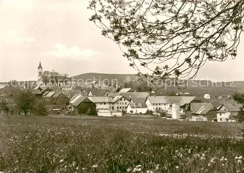 Weiding_Oberviechtach Ortsansicht mit Kirche Weiding Oberviechtach