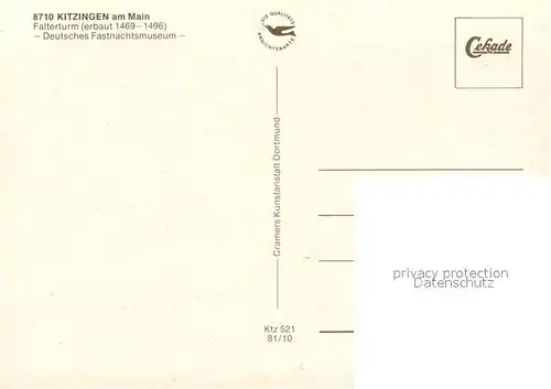 Kitzingen_Main Falterturm Deutsches Fastnachtsmuseum Kitzingen Main