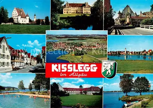 Kisslegg Teilansichten Schloss Freibad See Kisslegg