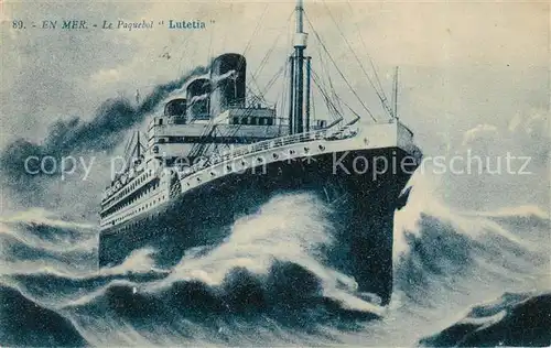 AK / Ansichtskarte Dampfer_Oceanliner Lutetia 