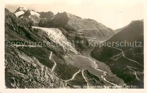 AK / Ansichtskarte Rhonegletscher_Glacier_du_Rhone Gletscher Rhonegletscher_Glacier