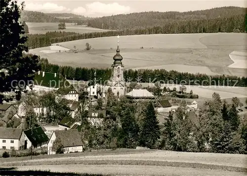 AK / Ansichtskarte Marienweiher Wallfahrtskirche Panorama Marienweiher