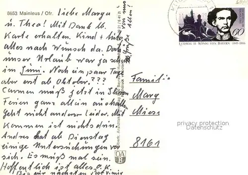 AK / Ansichtskarte Mainleus Panorama Mainleus