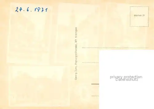 AK / Ansichtskarte Mainbernheim Stadttor Kirche Brunnen Ortsmotiv Mainbernheim